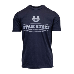 U-State Utah State College of Agriculture & Applied Sciences Navy Short-Sleeve T-Shirt